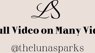 Petite Teen Lesbian Squirts from Double-Ended Dildo!