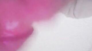 Stroking my cock nice and slow trying to not cim to quick