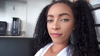 Vitoria Slim, 19 years green-eyes very slim Brazilian ebony, gets hard fucked by 3 big cocks (DAP, 0% pussy, Anal, teen 18 , DATM, bbc, dirty talk) OB566