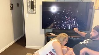 Fourth of July anal cream pie