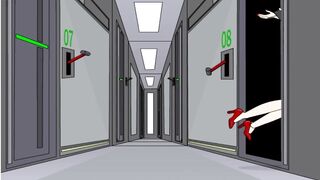 Girl in Space Fucked by 12 different Monsters | Cartoon Porn Games