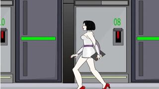 Girl in Space Fucked by 12 different Monsters | Cartoon Porn Games