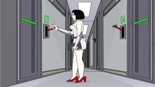 Girl in Space Fucked by 12 different Monsters | Cartoon Porn Games