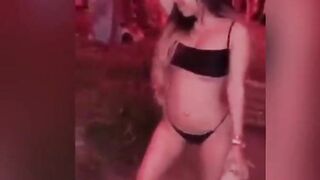 Babe Sara Melayu in bikini & wild party threesome, part 1