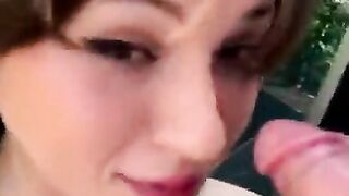 Beautiful Instagram Model Sucks His Cock After Photoshoot