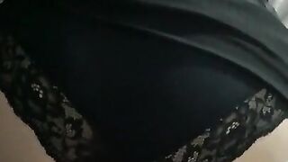 I love to cum on my wife’s knickers