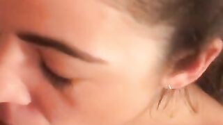 Slow and Passionate Blowjob Ruined by Iphone Battery off while Cumming in Mouth. Real Amateur Couple