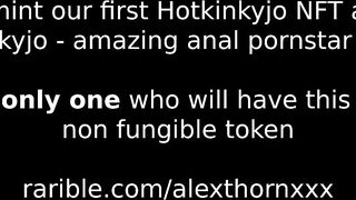 HKJFANS - Hotkinkyjo Extreme Anal Dildo, Gape and Prolapse