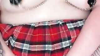 Wife moaning with her new toy