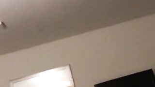 Girlfriends best friend gives me a blowjob while she showers