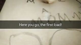 Here you go! First cheating cumload on that wife’s pussy! Snap