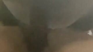 Skinny White Thot Gets Creampied while taking BBC Backshots!