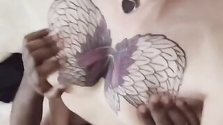 Shemale Ray Sucks and Fucks a Black Stud