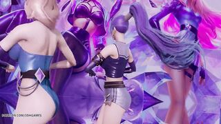 [MMD] T Ara- Sexy Love StripVers. Ahri Akali Kaisa Evelynn KDA 3D Erotic Dance