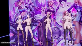 [MMD] T Ara- Sexy Love StripVers. Ahri Akali Kaisa Evelynn KDA 3D Erotic Dance