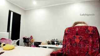 Amazing redhead girl slap ass hard in bodysuit and take it off