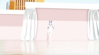 MMD lo chan  shake it - hentai mmd dance playboy costume blue hair color edit smixix