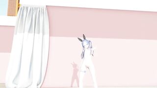 MMD lo chan  shake it - hentai mmd dance playboy costume blue hair color edit smixix