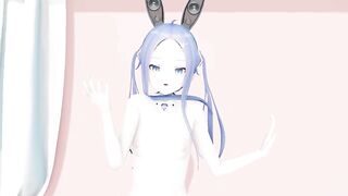 MMD lo chan  shake it - hentai mmd dance playboy costume blue hair color edit smixix