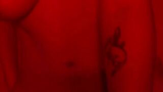 Hardcore lesbian sex in red light