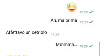 Chat erotica con la porca di mia moglie - Dialoghi italiani