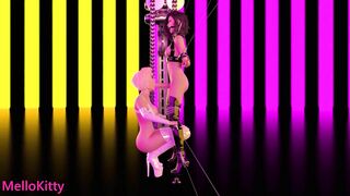 Elf Faced Blonde Futa Girls' First Monster Cock Experience - Tied up BDSM