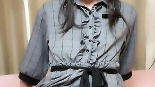 エリちんのオナニー♡おチンチンにローターくくり付けたら、そくイキしちゃった♡　Ellie's masturbation crossdresser