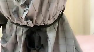 エリちんのオナニー♡おチンチンにローターくくり付けたら、そくイキしちゃった♡　Ellie's masturbation crossdresser