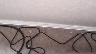 Fucking my phat pussy with large BBC dildo