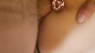 Hot babe gets pussy pounded!!! Wearing buttplug!!