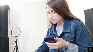 I arrive at my uncle's house, and I fuck my cousin who is out partying