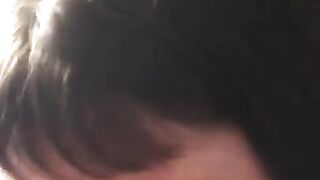 Cute girl face used like a FLESHLIGHT - Deepthroat and facial