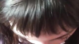 Cute girl face used like a FLESHLIGHT - Deepthroat and facial