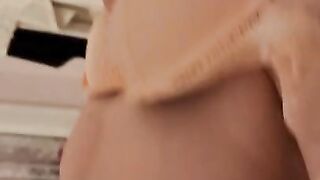 POV She Guides Big Dick In and Moans While Her Tits Shake