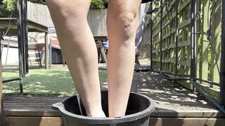 Muddy Soles - playing with mud between my toes in my back garden